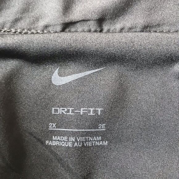 Nike Women’s Swoosh Shorts Plus Size 2X Black Waistband Pocket Inner Lining Gym - Picture 3 of 11